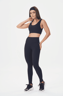 Conjunto Deportivo + cintillo Comfort Rib Let sgym Negro L