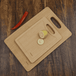 Tabla Madera Bamboo Duo Set Fissman Beige