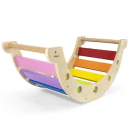 Juego Madera Equilibrio Arcoiris Beige Natural