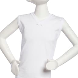 Camiseta Algodon Sin Manga Blanco 2