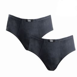 2 Unidades Slip Infantil Liso100% Algodon Gris 10