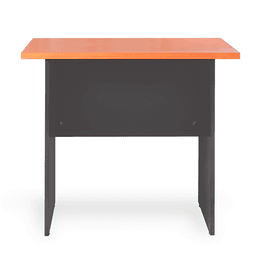 Escritorio Estandar 80 X 50 cm. Laminado Compacto. Color Alerce y Gris Grafito Cafe
