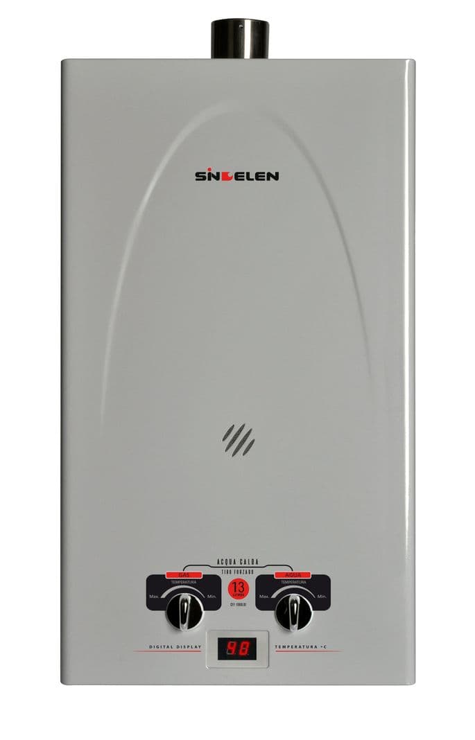 Calefont 13 Litros Gas Licuado Tiro forzado CFF-130GLSI Gris