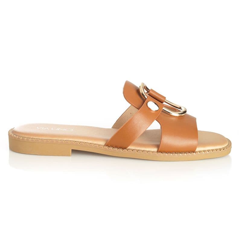 Sandalia Mujer Via Uno Camel 22601633 35