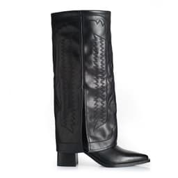 Bota Mujer Via Uno WestWinter Gold Negro 35