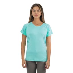 Polera Dry Fit HW SPX Manga Corta Mujer Aqua Celeste M