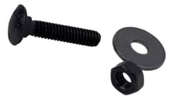 Pack Perno Coche 1 /4 x 2 1 /2 Negro Tuerca Y Golilla (100 Un)