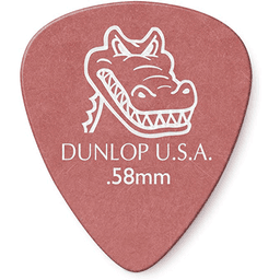 Set Unetas Dunlop Gator Grip Rojas 0.58mm DUNL417P.58 Rojo