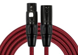 Cable microfono estandar XLR 6M Rojo MWC-270PB-6-RDA Kirlin