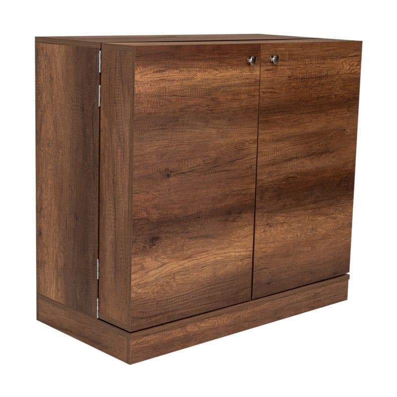 Bar Extensible 12 Botelleros 2 Puerta Fm-012O Cafe Oscuro