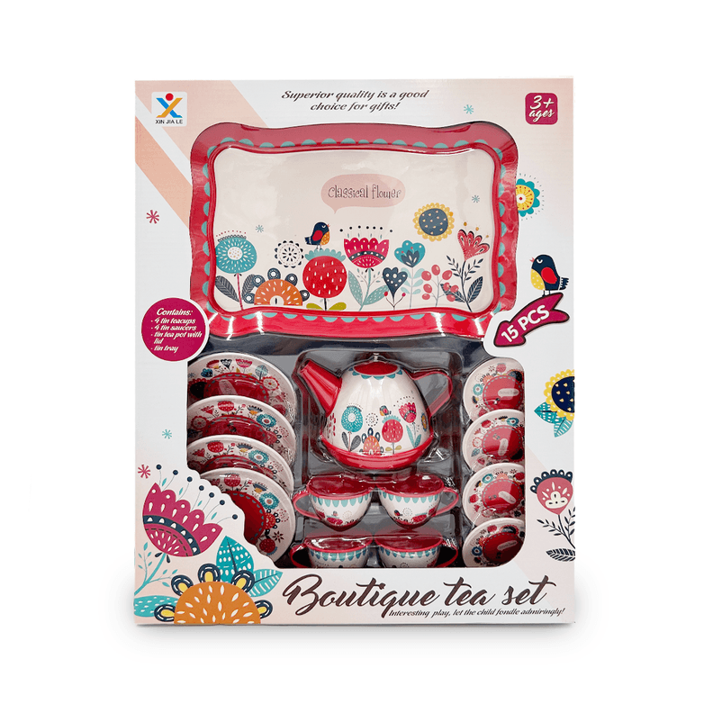 Juego de Te Boutique Rojo 15pcs
