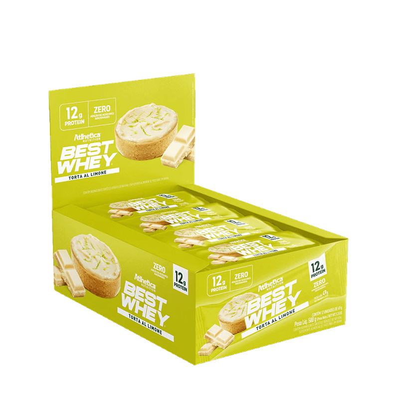 Barra de proteina Atlhetica Nutrition - Pie de Limon 12gr (12 unidades)