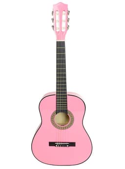 Guitarra Clasica De Nino 30 Pulgada Madera Con Funda Hendrix Rosado
