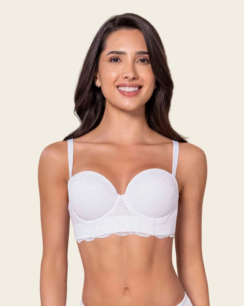 Sosten en Encaje con Realce Incorporado 71330 Blanco 36B
