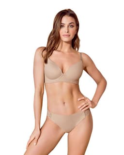 Calzon Colaless Invisible con Encaje en Cintura 012968 Beige L