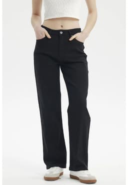 Jeans Mujer Calce Recto Color Negro - ll 38