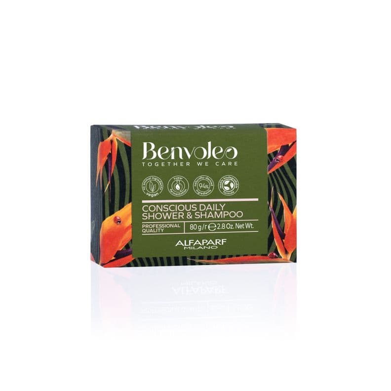BENVOLEO Alfaparf Shampoo Vegano Solido 3 en 1 de 80 gr