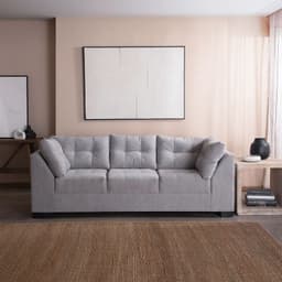Sofa Edimburgo Chenille 3C Gris Claro