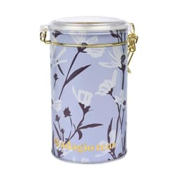 Tarro Grande Flowers Blue & White Almacenador de Te 8 oz Blanco