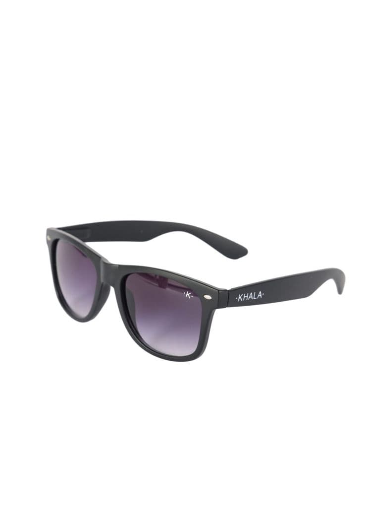 Lentes De Sol Wayfarer Negro transparente Uv400