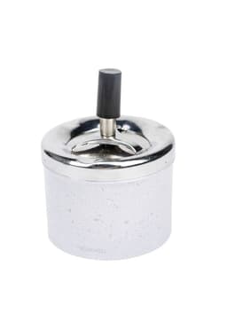 Cenicero de Metal Blanco 9x7cm