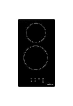 Encimera Vitroceramica Groner Touch Black 2Q Negro