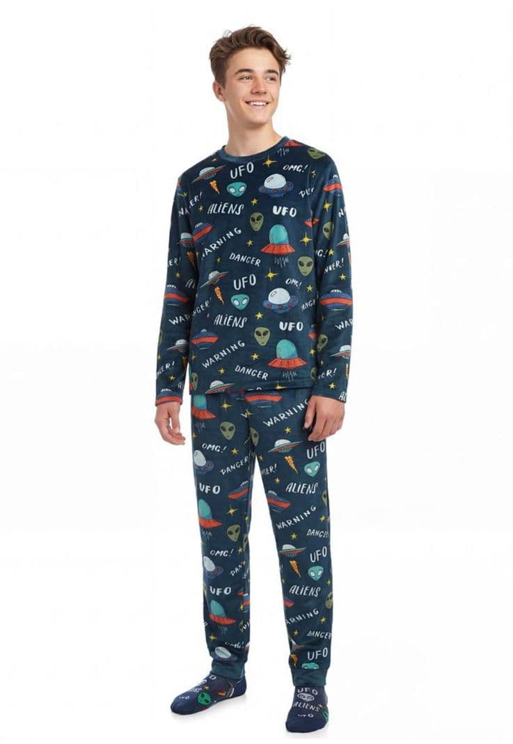 Paijama Pantalon Teens Plush 66.1834M Azul 12