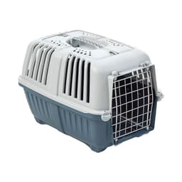Jaula Transporte Mascotas Pratiko Metal 2 Azul Opaco MPS