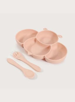 Plato Silicona Rosado