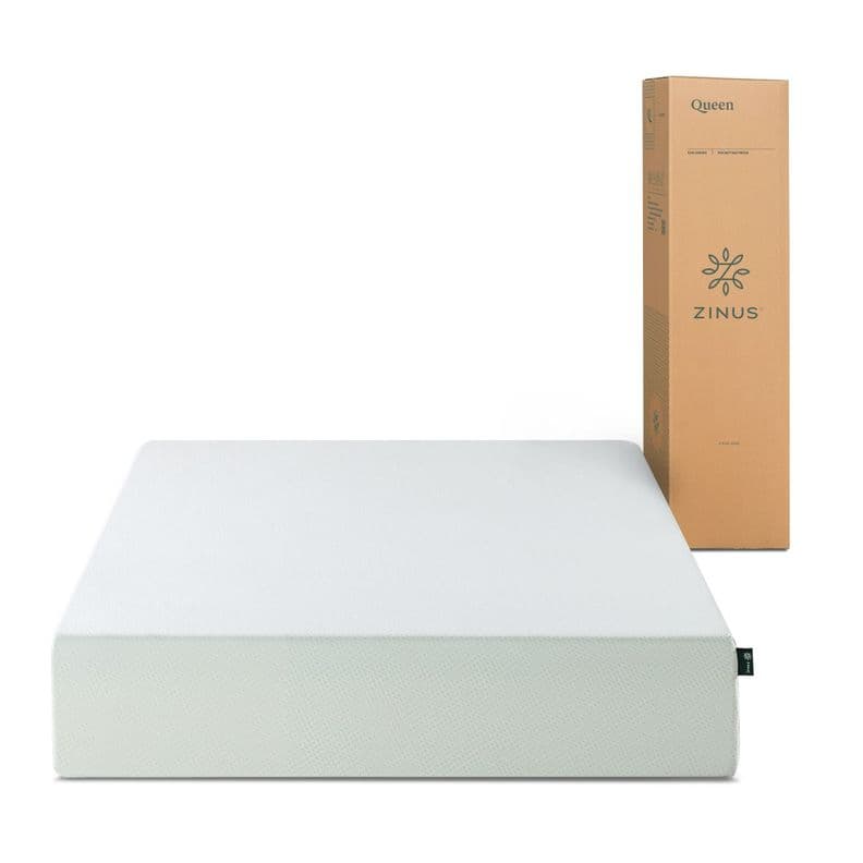 Colchon Espuma Zinus Green Tea Super King Zinus 200x200x30cm Blanco
