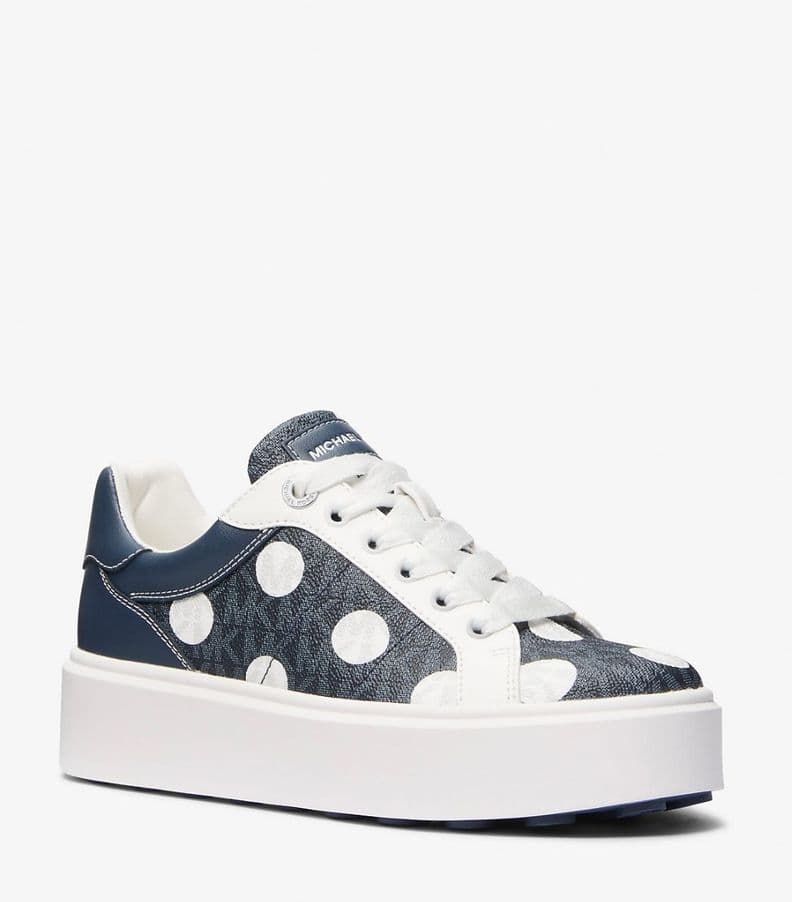 Zapatillas Michael Kors Romey Polka Dot Azul Marino 7