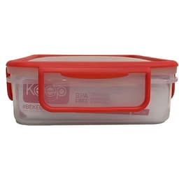 HERMETICO PP 600ML RECTANGULAR Rojo