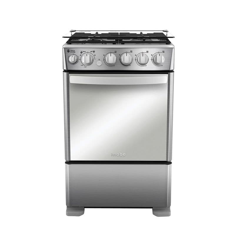 Cocina de Piso a Gas 55cm Inox Mabe CMC5560FX1 Gris
