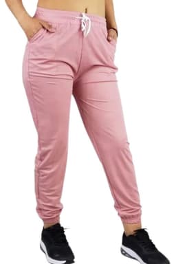 Pantalon Deportivo Jogger Buzo Mujer Algodon Lycra Verano 101 Rosado