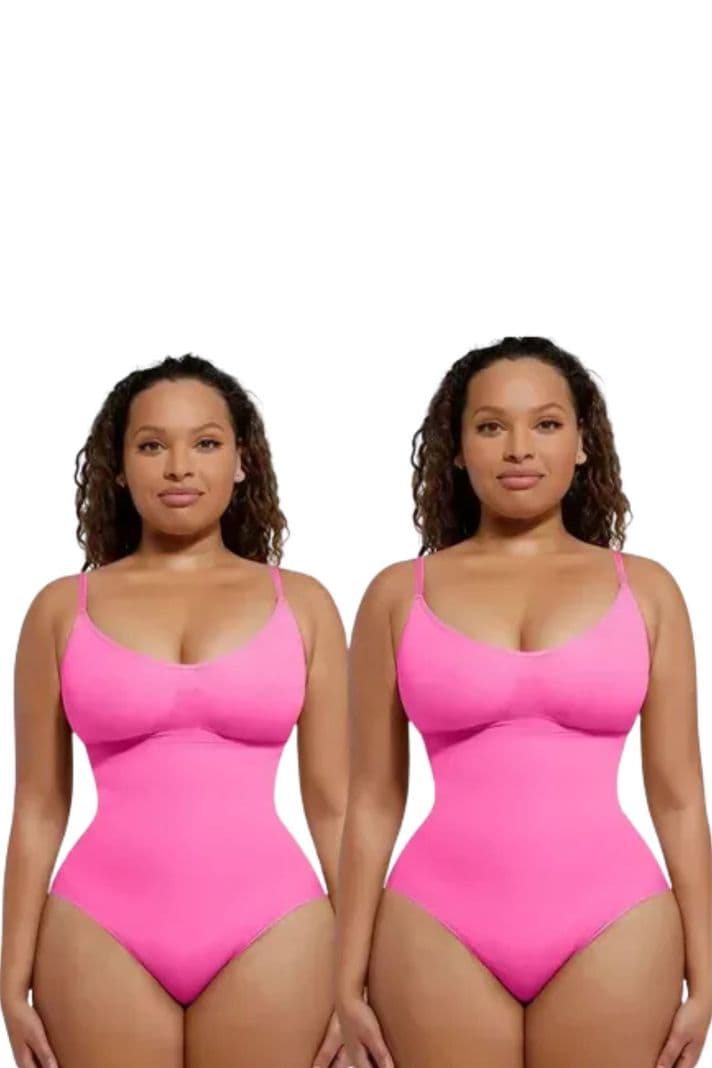 Pack 2 Body Suit Viral Reductor Modelador Invisible Colaless 360 Fucsia S