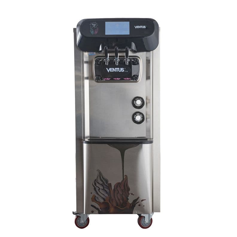 Ventus Maquina de Helado Soft Pedestal 40 Lts/H Gris