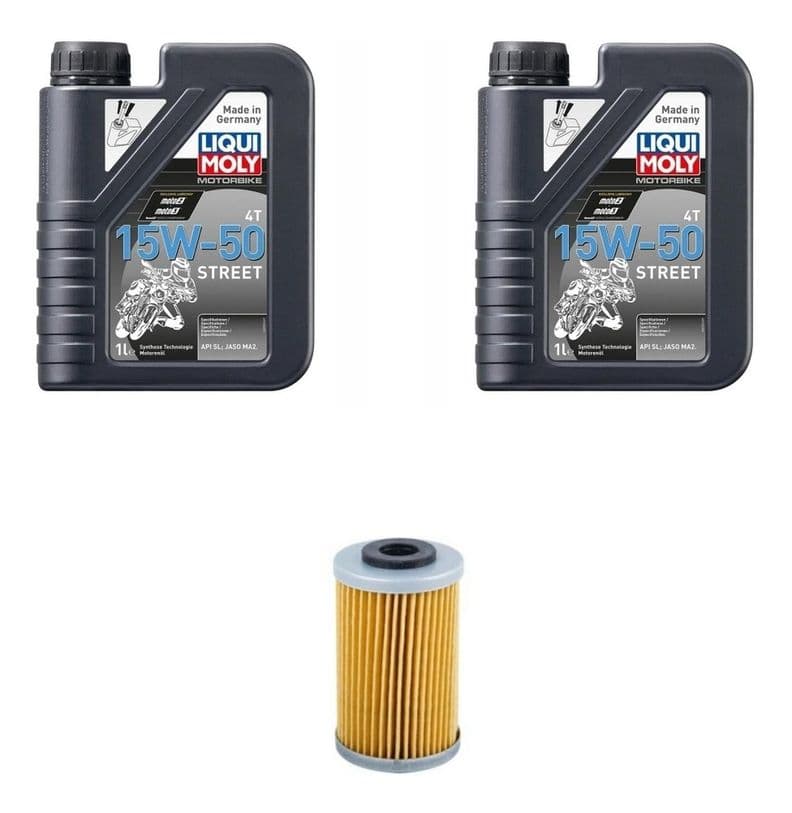 Kit Mantencion Moto Ktm Rc 200 - 390 (2l + Filtro Japones) Negro 25