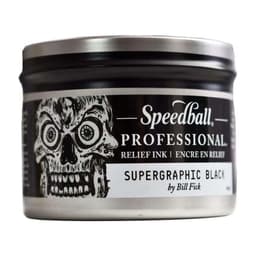 Tinta Negra De Relieve Profesional Speedball 473ml Negro