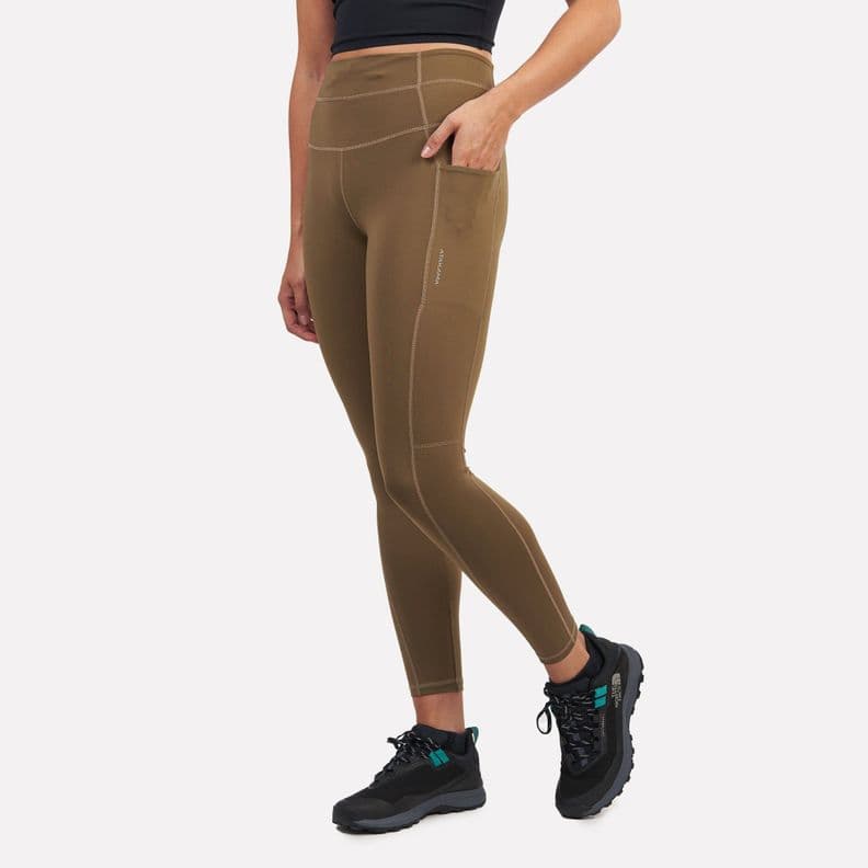 Calza Deportiva Mujer Panoramica Negra Verde XL