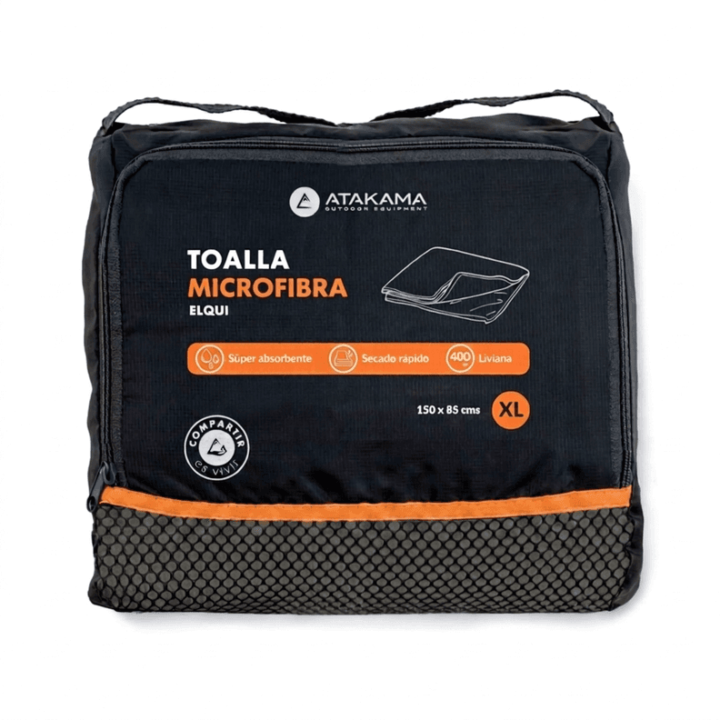 Toalla Microfibra Elqui Xl Atakama Outdoor Gris