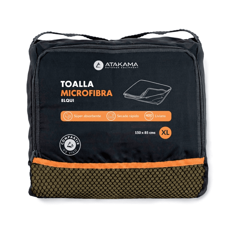 Toalla Microfibra Elqui Xl Atakama Outdoor Verde