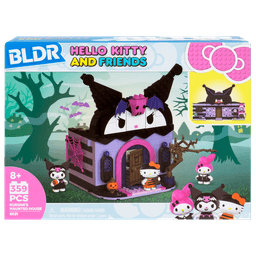 Casa Encantada Armable De Kuromi Con Minifiguras Hello Kitty Morado Oscuro