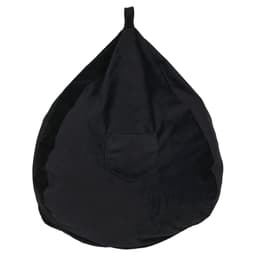 Pouf Pera Negro Felpa 100x120x120 cm Maxima Design