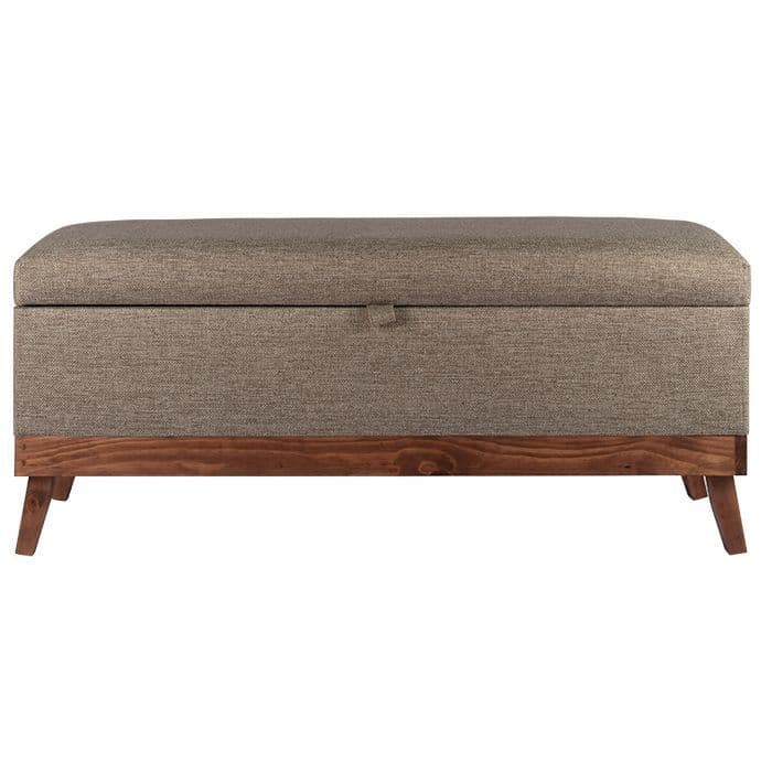 Banqueta con Baul Incy Gris-Beige Omega 120x40x50 cm Maxima Design