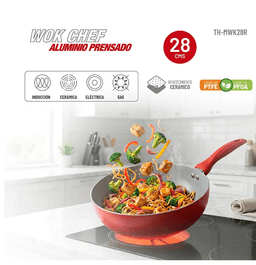 Wok 28cm Aluminio THOMAS TH-MWK28R