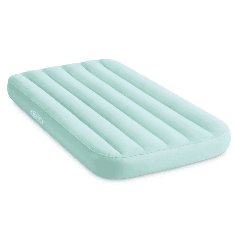 Colchon Inflable Intex 1 Plaza Nino 88x157x18 Cm Cozy Kidz Verde Agua