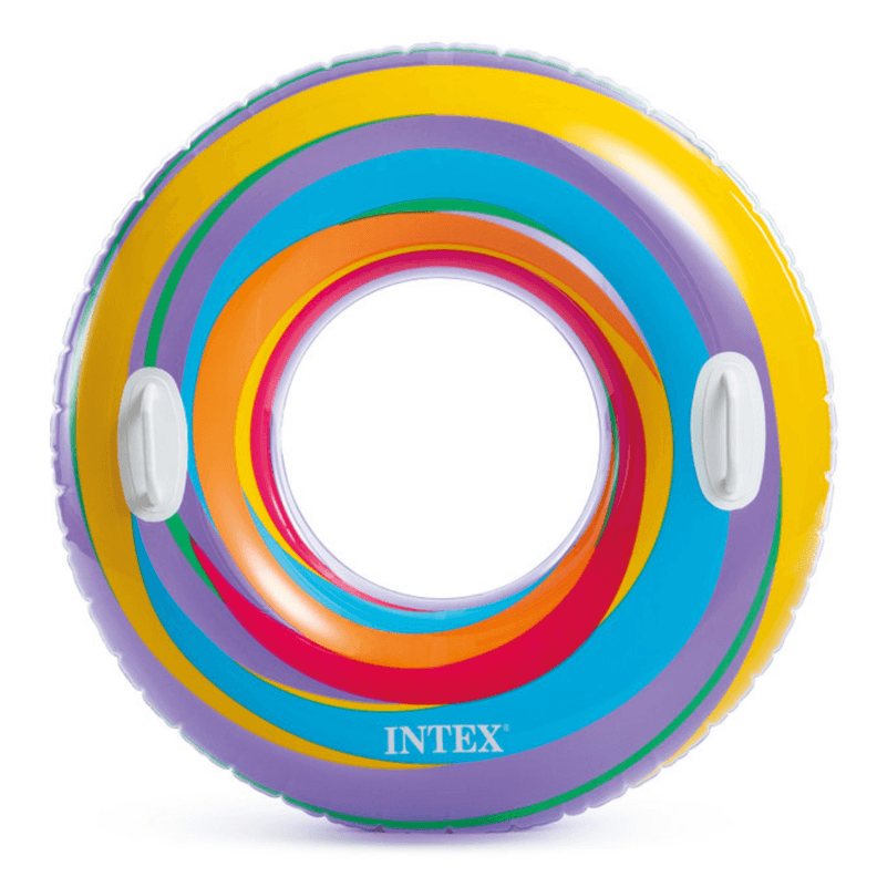 Flotador Inflable Redondo Intex con Sujetadores 91 Cm Morado