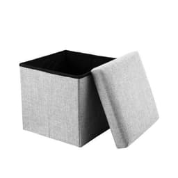 Puff Silla Baul Organizador Multisuo 38cmx38cm Gris