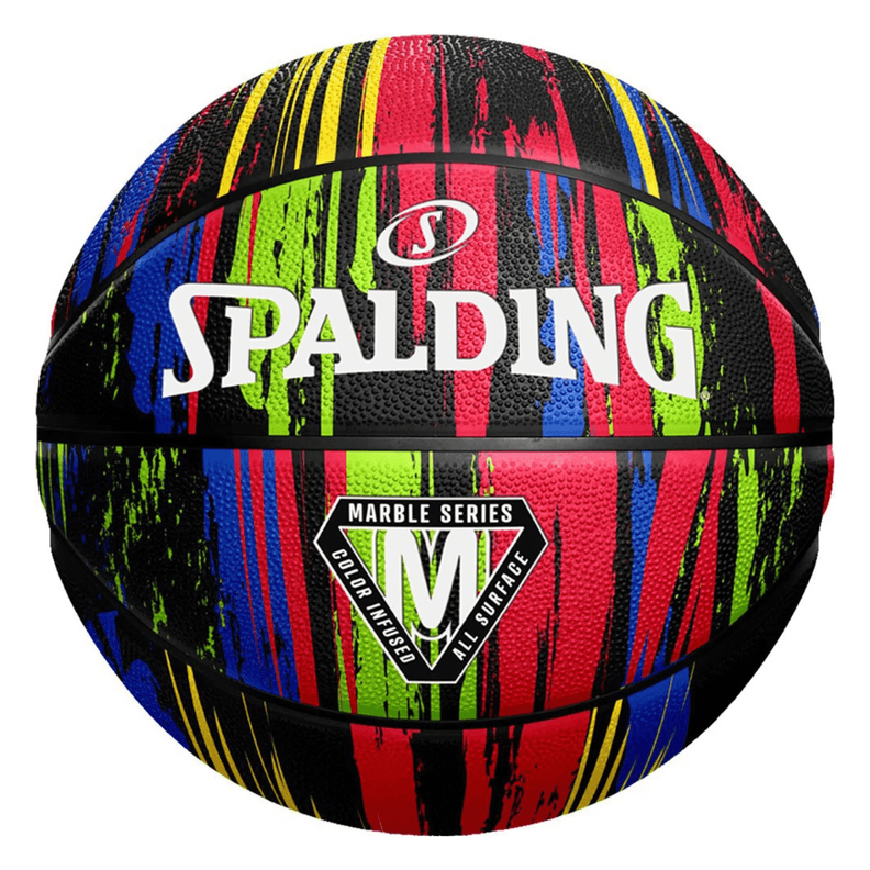 Balon Basketball Marble Series Tamano 7 Rainbow Ne Negro