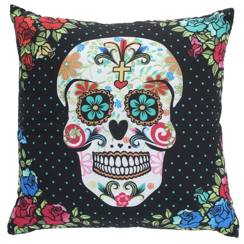 Cojin Mas Funda Decorativa Singale Guey 45x45 cm Negro